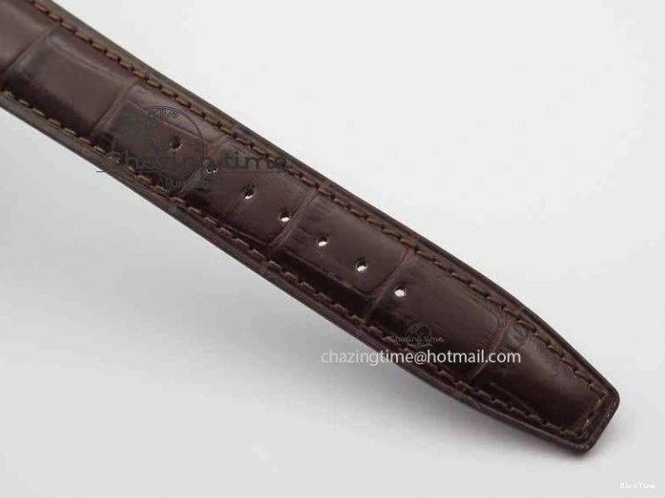 MIROTIME 0507 Portuguese IW3714 Diam ZF V2 1:1 Best Edition White Dial RG Numbers On Brown Leather Strap A79350 (Slim Movement) Fashionable 7246